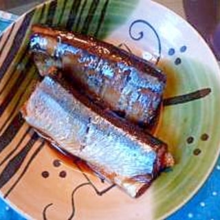 骨まで食べれる秋刀魚煮　圧力なべを使用　